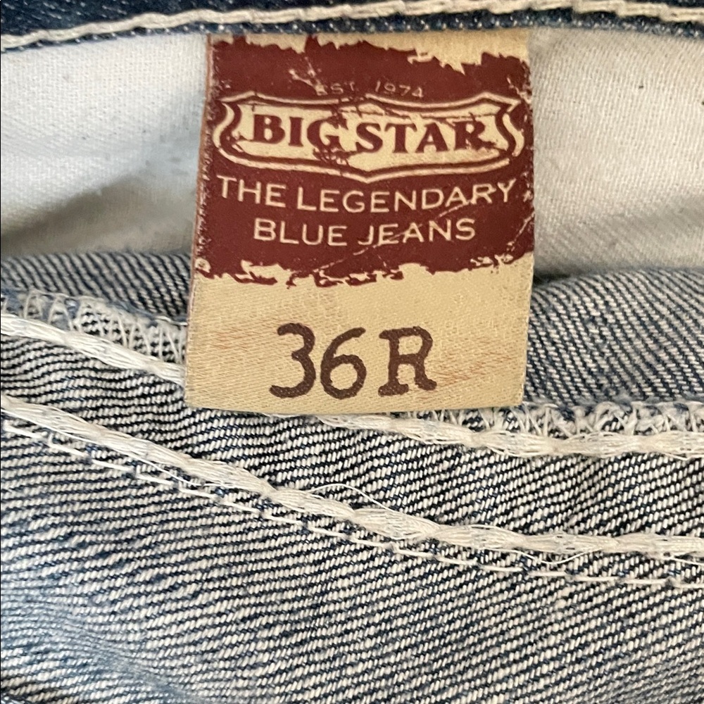 Big Star Men's Regular Boot Cut Distressed Denim Jeans - Picture 4 of 10